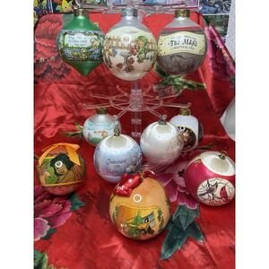Vintage Christmas Ornament Lot Looney Tunes Disney Coca Cola Hallmark 9 Pc‎